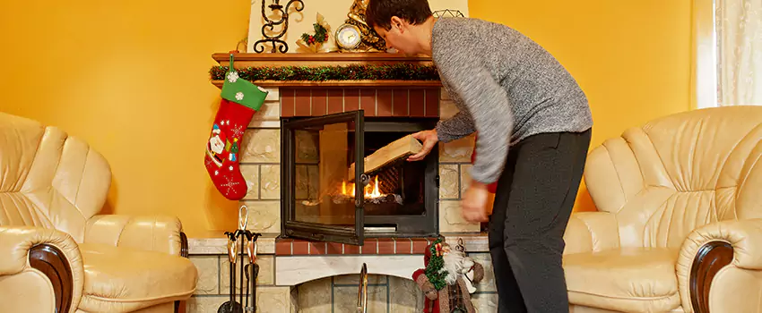Rusted Metal Fireplace Restoration in Rolla, Missouri